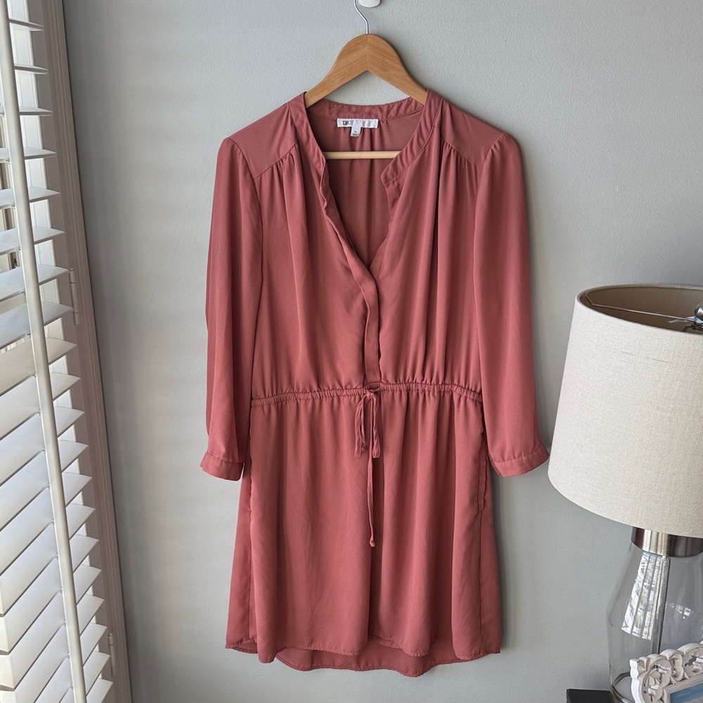 Daniel Rainn DR2 Long Sleeve Cinch‎ Waist Dress
